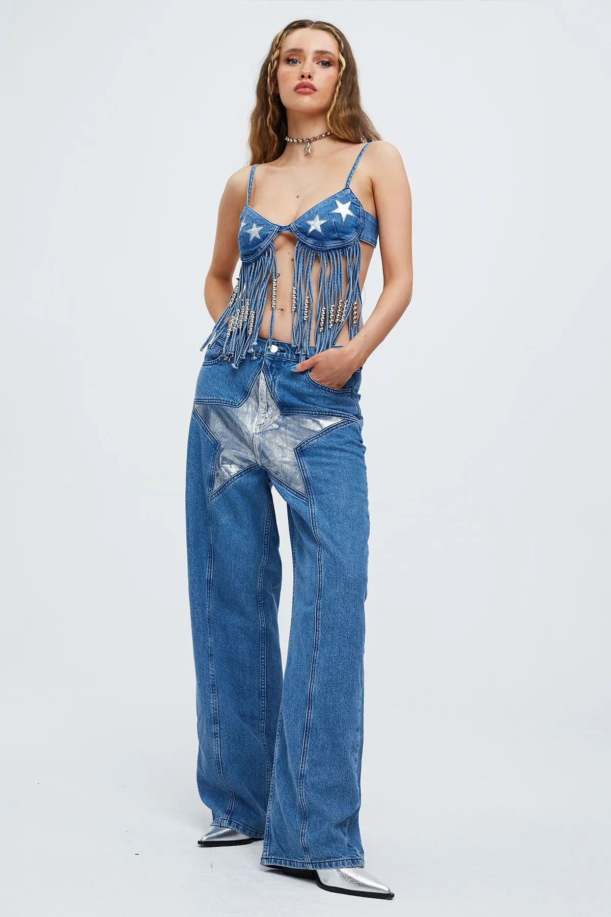 Superstar Denim Low Rise 90s Baggy Jeans - Sophie Hannah x Easy Tiger