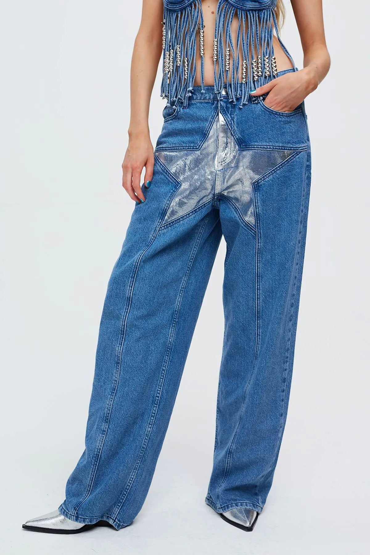 Superstar Denim Low Rise 90s Baggy Jeans - Sophie Hannah x Easy Tiger