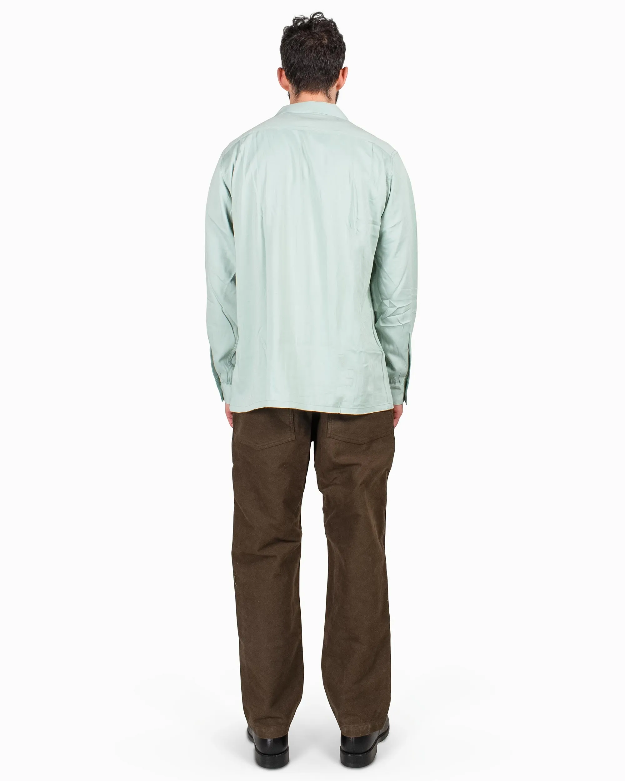 The Real McCoy's MS22004 Open Collar Rayon Shirt Mint