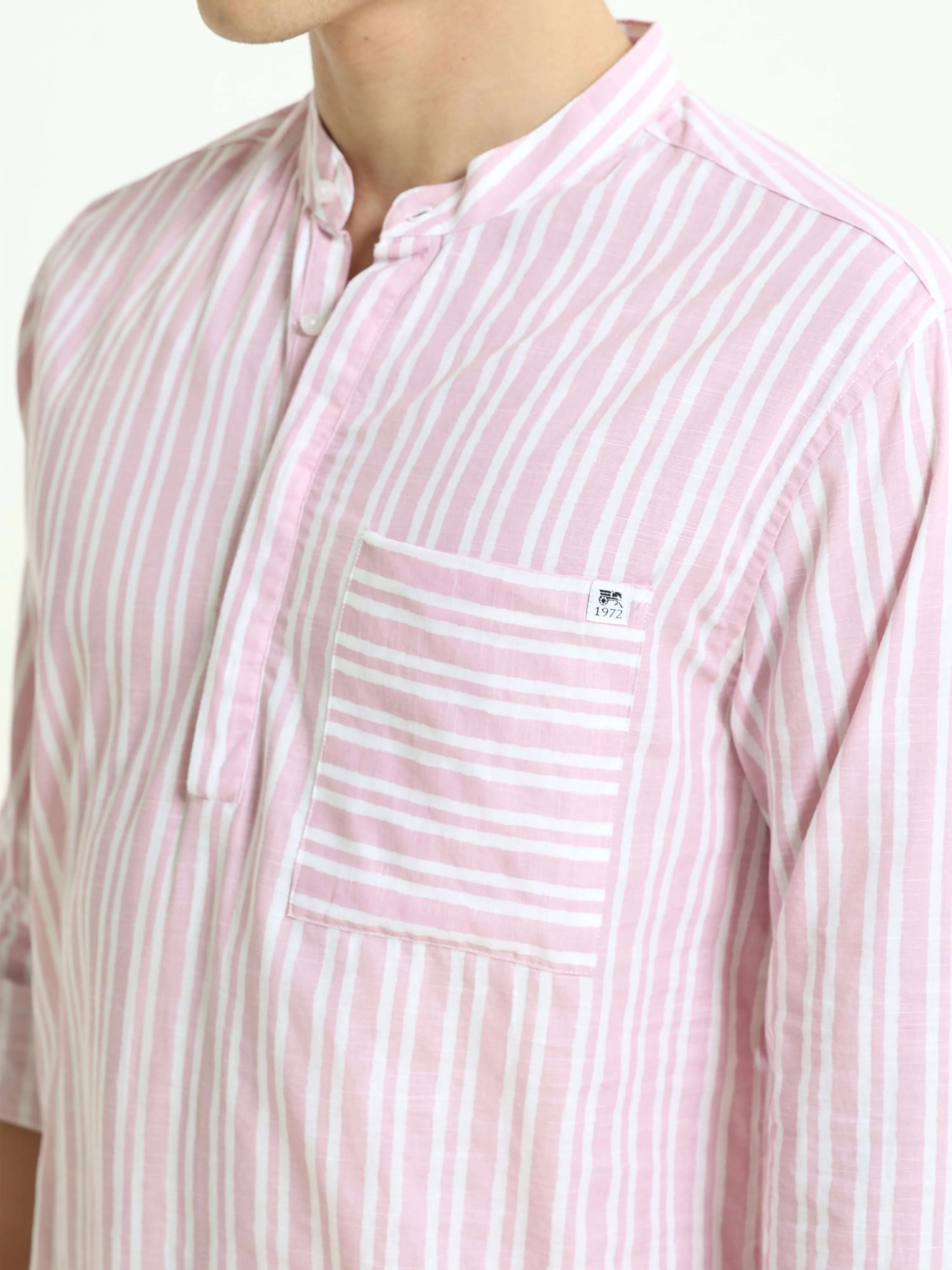 Throne pastel pink casual kurta