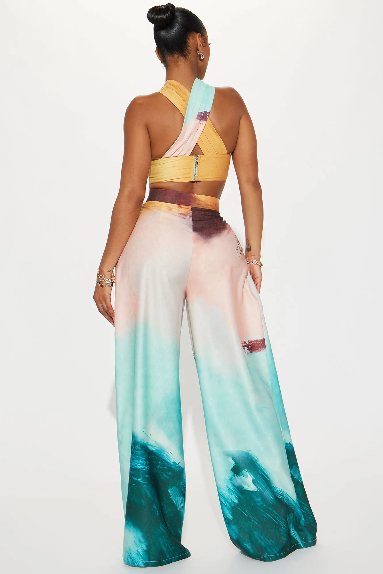 Tropical Behavior Pant Set - Multi Color