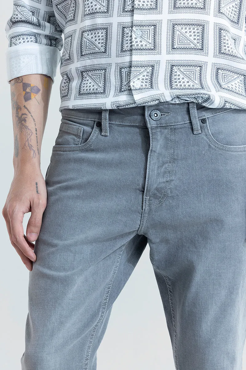 Urban Edge Grey Skinny Fit Jeans