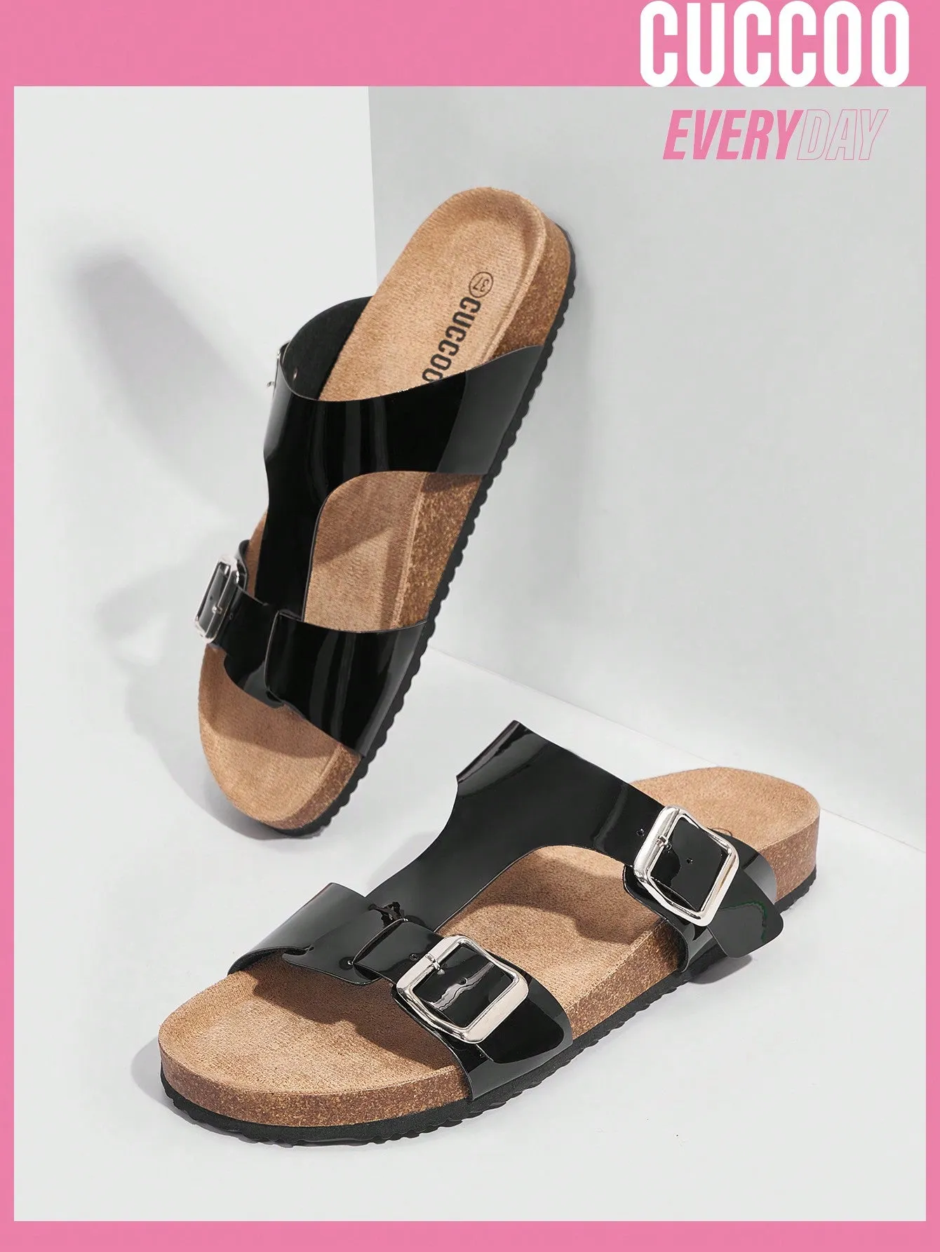 Woman Shoes Flat Black Sandals For Spring And Summer