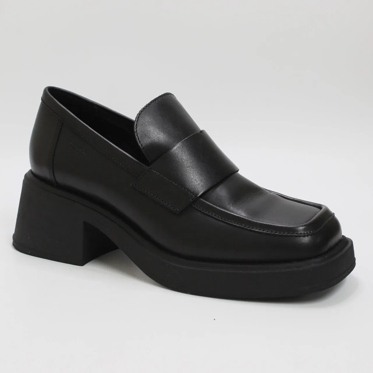 Womens Vagabond Shoemakers Dorah Heeled Loafers Black